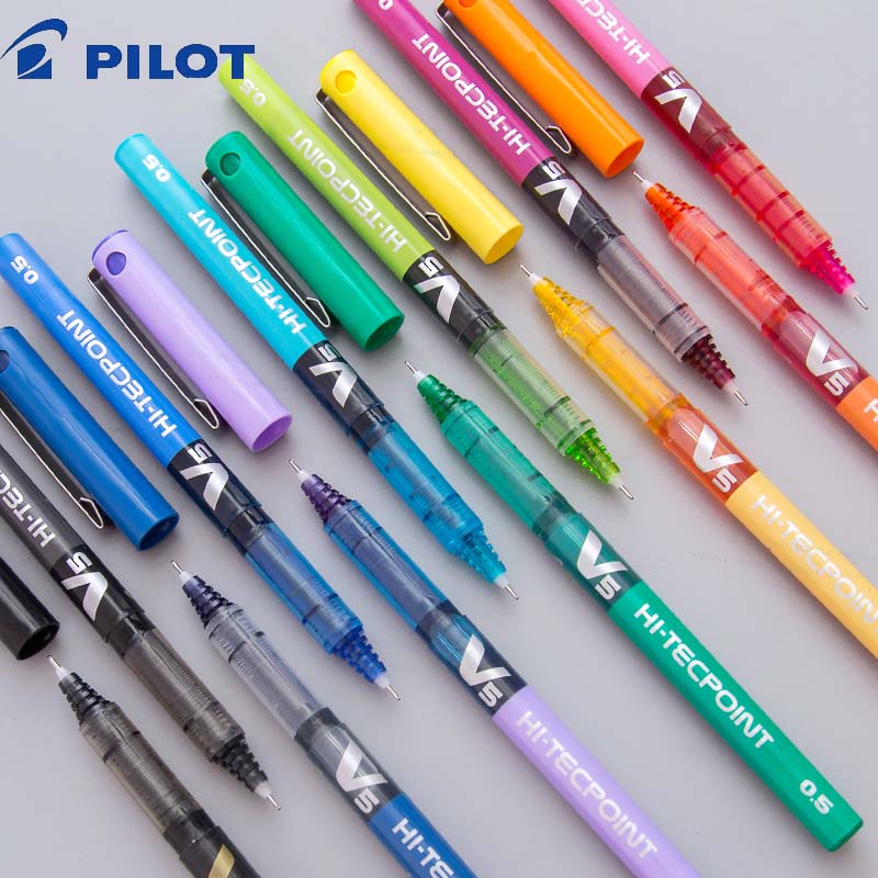 Pilot Pen V5 - Pena Gel Multiwarna Pilot Jepang HI-TECPOINT