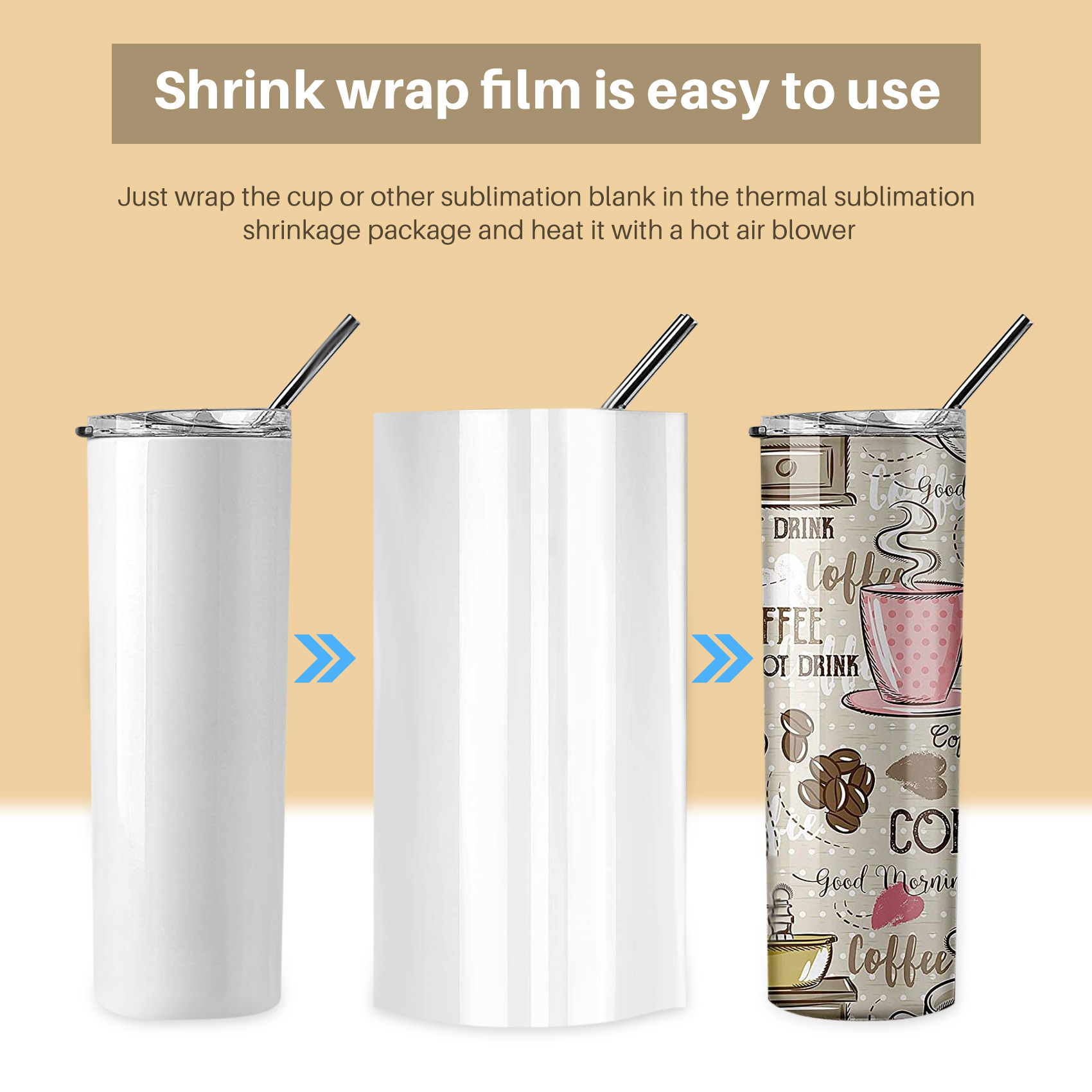 Selongsong Plastik Sublimasi A - Sublimation Mug White ulasan dan harga